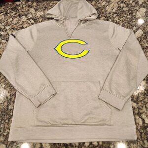 CHICAGO BEARS Gray Hoodie Green Logo Mens Size XL Pullover Sweatshirt Evoshield